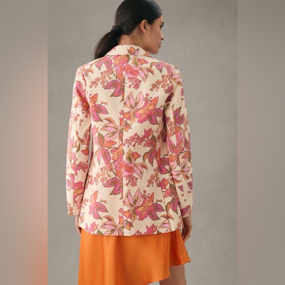Anthropologie x Dolan Linen Floral Blazer - Picture 2 of 10